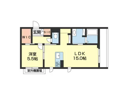 ＪＲ阪和線 紀伊中ノ島駅 徒歩10分 4階建 築2年(1LDK/3階)の間取り写真