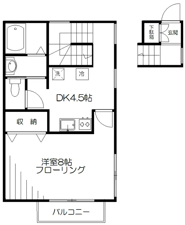パティオマルソ 2階階 間取り