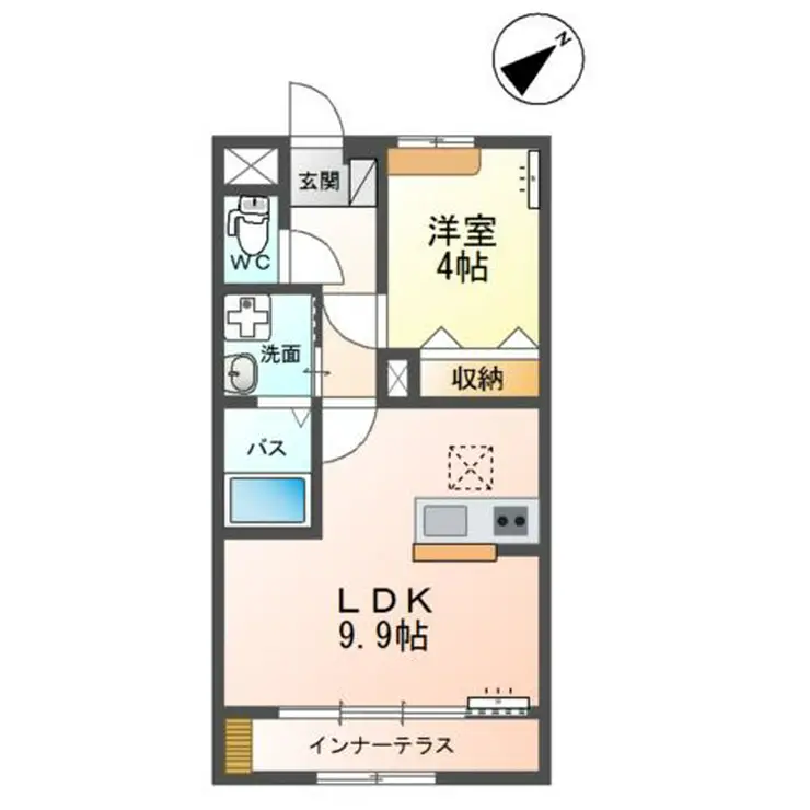 プランドール並木 1階階 間取り