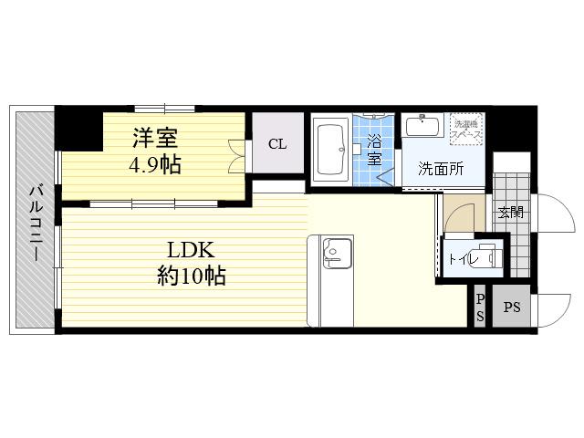 トレステーラ ハイステージ(1LDK/5階)の間取り写真