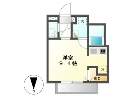 SQUARE中村区役所(ワンルーム/2階)の間取り写真