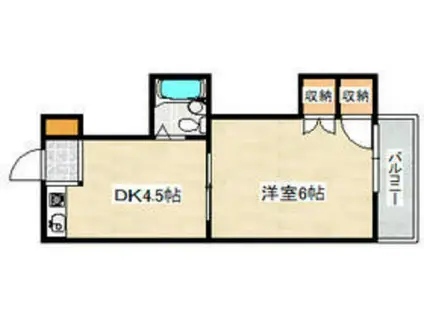 ロイヤルシャトー(1K/3階)の間取り写真