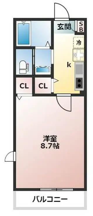 エルスタンザ赤羽 2階階 間取り