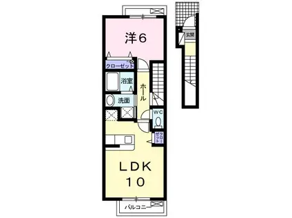 ベルグランデ(1LDK/2階)の間取り写真