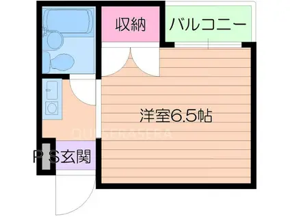 ラパンジール関目(ワンルーム/4階)の間取り写真