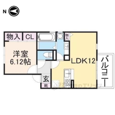 ヴェルドミール(1LDK/2階)の間取り写真