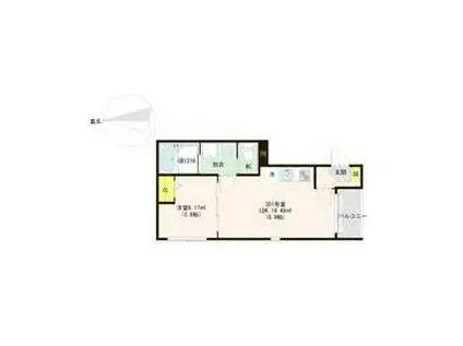 ハーモニーテラス福住町IVB(1LDK/3階)の間取り写真