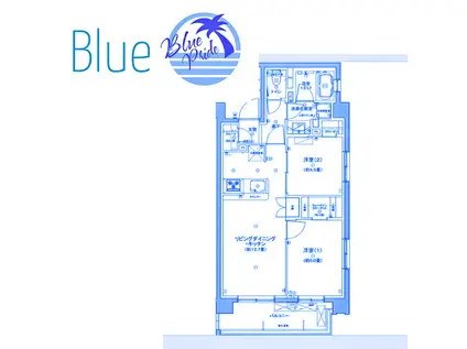 サクラコンフォルテ新綱島(2LDK/3階)の間取り写真