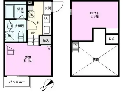 FRAGRANZA(ワンルーム/2階)の間取り写真