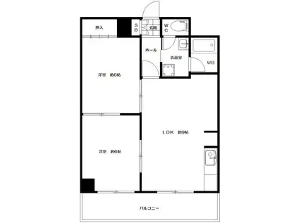 ラルーチェ光南II(2LDK/3階)の間取り写真