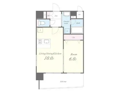 ESPERANZA AZABU エスペランザアザブ(1LDK/3階)の間取り写真