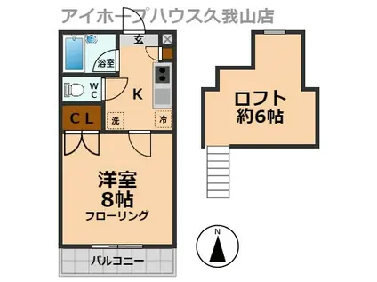 CASA VERDE(1K/2階)の間取り写真