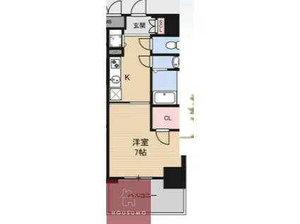 AIRPORT FRONT ASD(1K/9階)の間取り写真