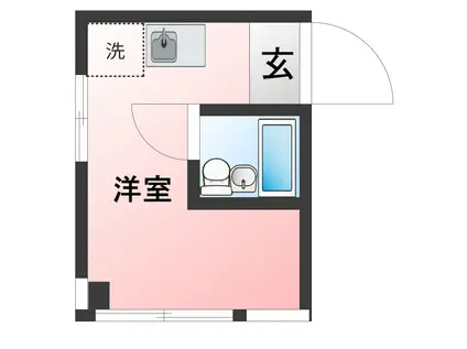 誠心IIIビル(ワンルーム/4階)の間取り写真