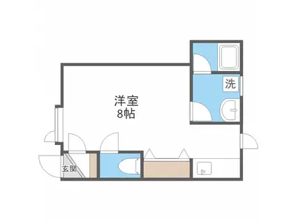 グランツN31(ワンルーム/3階)の間取り写真