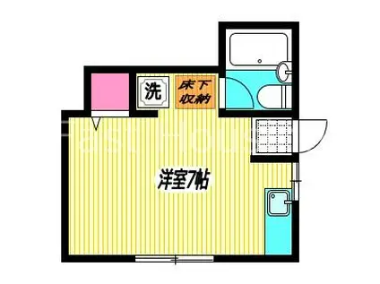 カーサ中野(ワンルーム/1階)の間取り写真