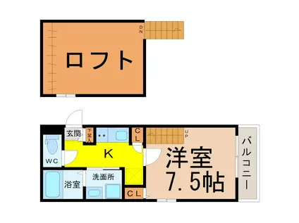 IN STYLE DOTOKU(1K/1階)の間取り写真