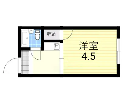 シャルム美光(1K/1階)の間取り写真