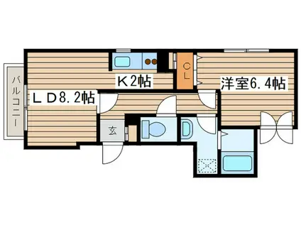 ブルーノートN41(1LDK/4階)の間取り写真