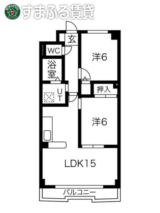 プリミエールTADO(2LDK/3階)の間取り写真
