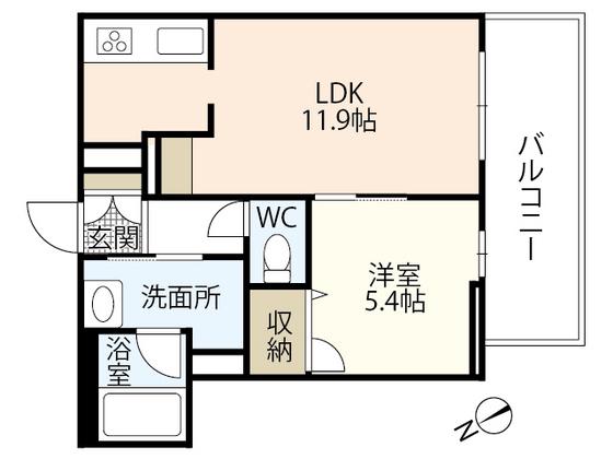 SADAEMON(1LDK/2階)の間取り写真