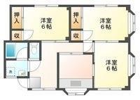 ブルーハイツ(3K/1階)の間取り写真