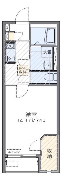 レオネクストクレール(1K/2階)の間取り写真
