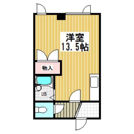 岡崎第三ビル(ワンルーム/3階)の間取り写真
