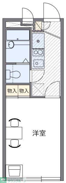レオパレス寛(1K/2階)の間取り写真