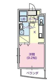 ハイトピア神戸北I(1K/3階)の間取り写真