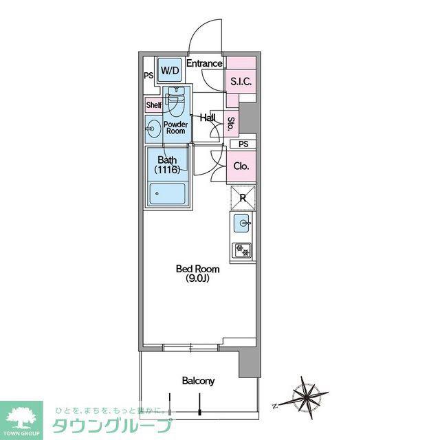 コンフォリア東新宿ステーションフロント(ワンルーム/5階)の間取り写真