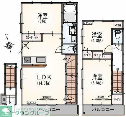 ラ レジデンス シック(3LDK/2階)の間取り写真