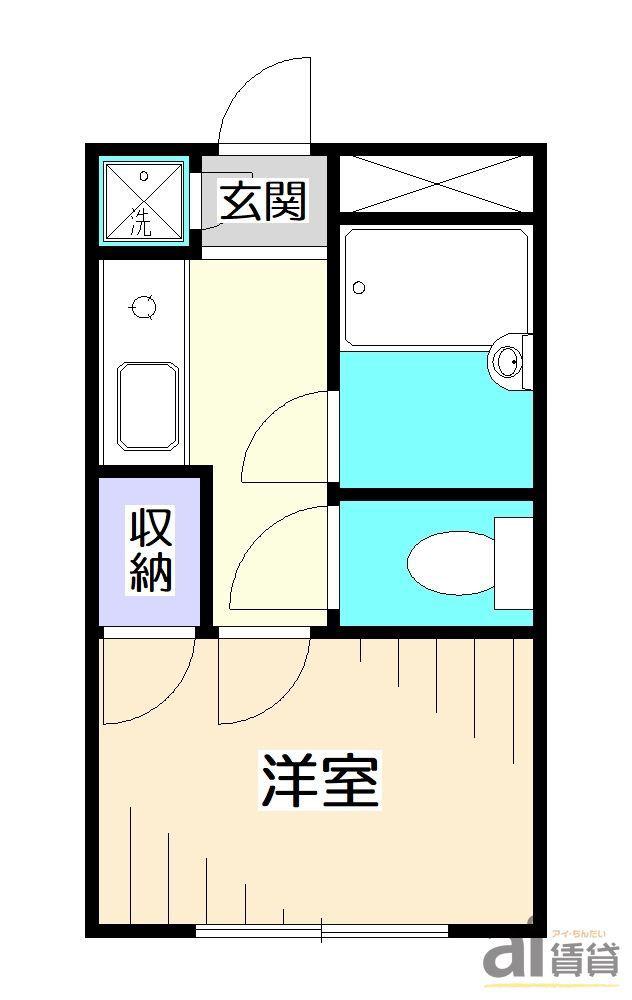 AIFORT上石神井(ワンルーム/1階)の間取り写真
