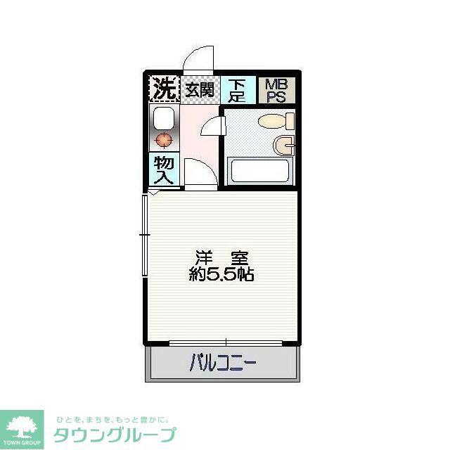 クリオ本郷台壱番館(1K/3階)の間取り写真