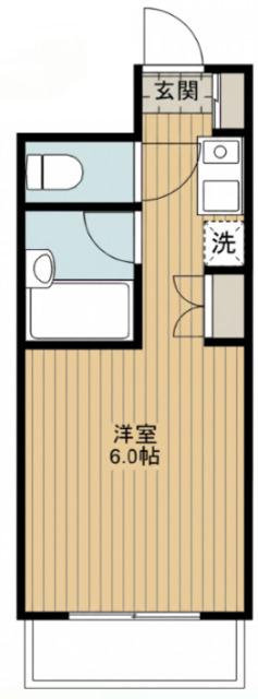シャルムタナカ(ワンルーム/3階)の間取り写真