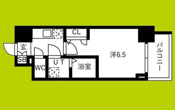 IW RESIDENCE大阪CREST TAPP(1K/5階)の間取り写真
