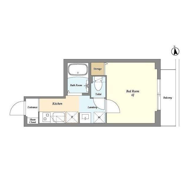 CASA DE PAZ KAMATA(1K/3階)の間取り写真