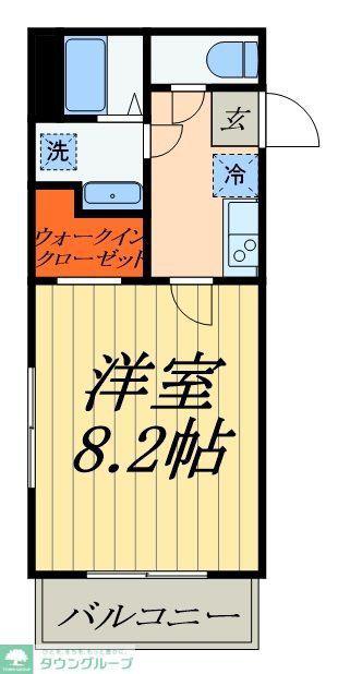 BEST STAGE谷塚(1K/1階)の間取り写真