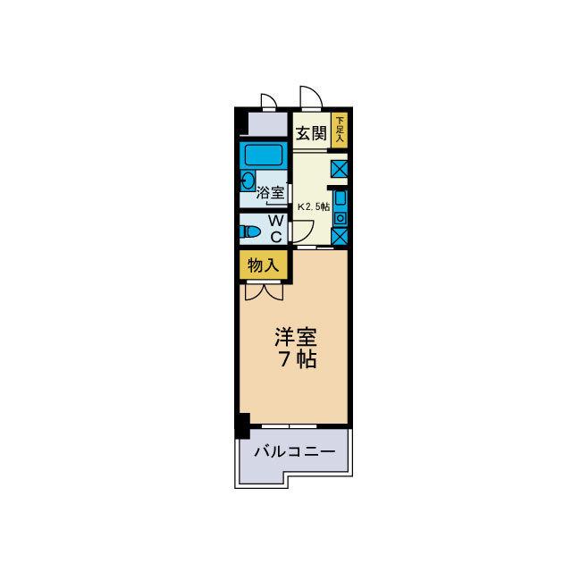 ピナクルコーポ(1K/4階)の間取り写真