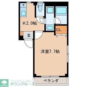 メゾン壱番館(1K/2階)の間取り写真