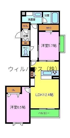 NT MAISONⅡ(2LDK/3階)の間取り写真