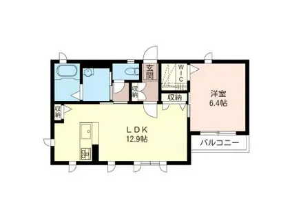 PREMIAS(1LDK/2階)の間取り写真