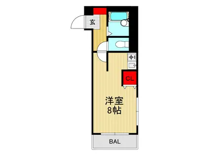 シャトレTANAKA(ワンルーム/3階)の間取り写真