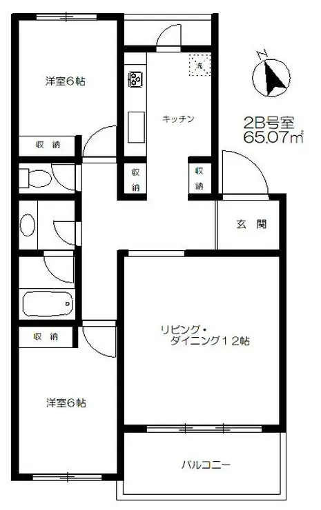 ストリーム等々力 2階階 間取り