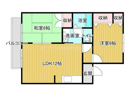コート・ファミール(2LDK/1階)の間取り写真