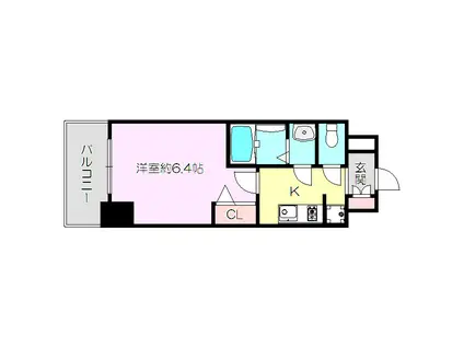 プレサンス新大阪ジェイズ(1K/4階)の間取り写真