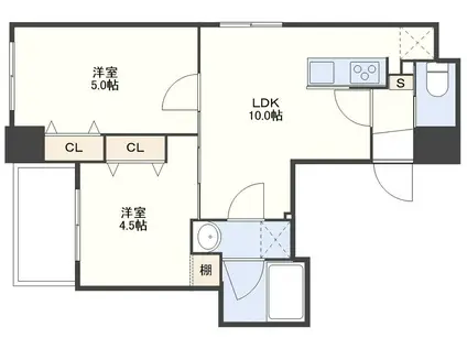 FORBIS馬町(2LDK/2階)の間取り写真