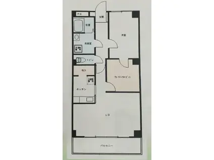 シャンボールとみざわII(2SLDK/5階)の間取り写真