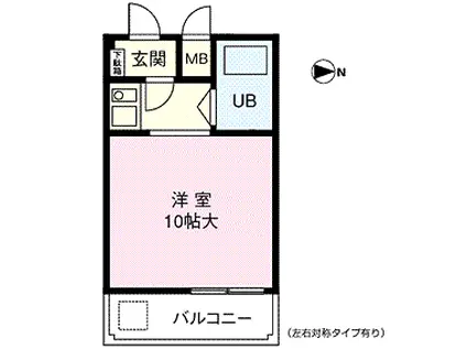 コーポ三和新大宮I号館(ワンルーム/3階)の間取り写真