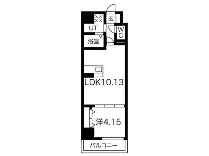FREEDOM RESIDENCE堺深井沢町(1LDK/7階)の間取り写真